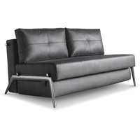 INNOVATION LIVING Schlafsofa Cubed Aluminium Lederoptik Black 140 cm