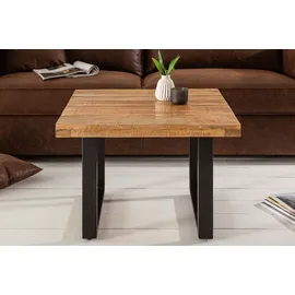invicta interior gmbh & co. kg Couchtisch IRON CRAFT Braun Mangoholz 60 x 45 x 60 cm