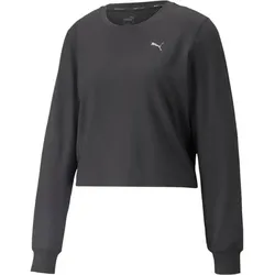 PUMA Damen Shirt STUDIO YOGINI TREND SWEATS, PUMA BLACK, L