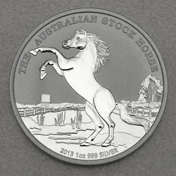 Silbermünze 1oz Australian Stock Horse 2013 Stock Horse (Australien)