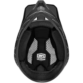 100% Status schwarz Downhill Helm schwarz, Größe XL