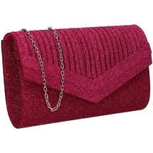 Swankyswans Ruth Clutch Bag Leder Fuchsia