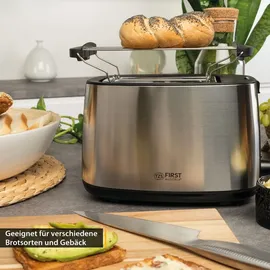 First Austria 2-Scheiben Toaster Schwarz/Edelstahl