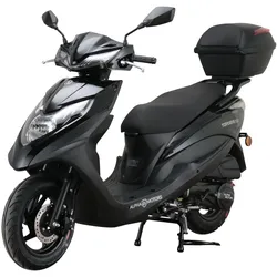 Alpha Motors Motorroller Topdrive 125 ccm 85 km/h EURO 5 schwarz inkl. Topcase