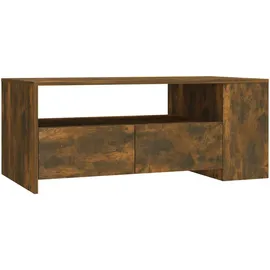 furnicato Couchtisch Braun Räuchereiche 102 x 55 x 42 cm