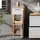 Vicco Irma Halbhochschrank 30 x 81 cm Weiß Hochglanz/Eiche Holz