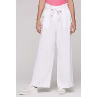 Soccx Damen, Leinenhose mit aufgesetzten Taschen vorne
