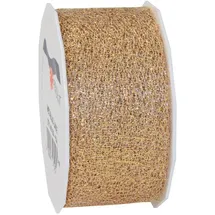 Präsent Geschenkband Metallic Lace glänzend gold 40,0 mm x 20,0 m