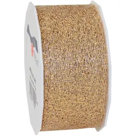 Präsent Geschenkband Metallic Lace glänzend gold 40,0 mm x 20,0 m