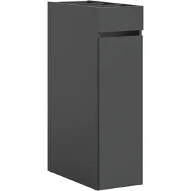 WELLTIME FALAS Anbauregal 29 x 60 x 101 cm Schwarz