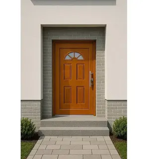 Panto Haustür K 001  (110 x 210 cm, DIN Anschlag: Rechts, Golden Oak)