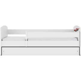 raumhirsch furniture Kinderbett Rennwagen 80 x 180 cm Holzwerkstoff weiß