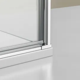 Bernstein EX416 Eckdusche mit Drehtür 100 x 195 cm Gelb Echtglas