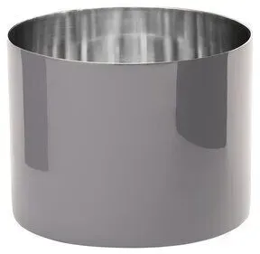Saigon Edelstahl-Windlicht M cool grey