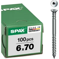SPAX Justierschraube Flachkopf T-Star Plus 6 x 70 mm 100 Stück