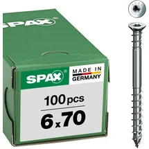 SPAX Justierschraube Flachkopf T-Star Plus 6 x 70 mm 100 Stück