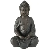 Boltze Dekofigur Buddha H.20 cm Kunstharz braun
