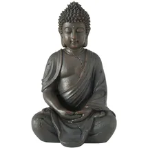 Boltze Dekofigur Buddha H.20 cm Kunstharz braun