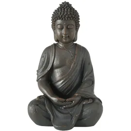 Boltze Dekofigur Buddha H.20 cm Kunstharz braun