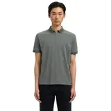 Selected SLHFAVE Zip SS Polo Agave Grün S