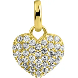 Fascination by Ellen K. Anhänger 375/- Gelbgold Herz Zirkonia