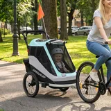 AIYAPLAY 2 in 1 Fahrradanhänger & Buggy Faltbar Kinderfahrradanhänger