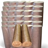 LanDixx Rundholzbriketts 6er Pack 60 kg Sparpack (6 x 10 kg) Holzbriketts Ofenbriketts Presslinge Kaminbriketts