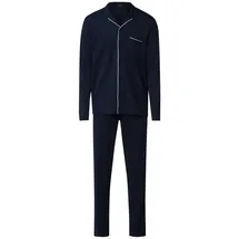 Hanro Pyjama Night & Day Blau L