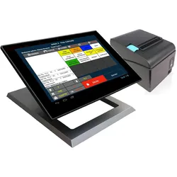 13,3" Kassensystem für Einzelhandel, Imbiss, Laden, Reinigung, Nagelstudio: Kasse, Bondrucker