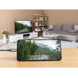 Manhattan USB-C auf HDMI 4K@60Hz 1m, Black, Male to Male, Three Year Warr