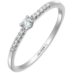 Elli DIAMONDS Diamant Verlobung Hochzeit (0.1 ) 585 Weißgold 54 Damen 