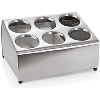 ich-zapfe Besteckbehälter, Besteckbehälter Gastro für 6 Besteckköcher,