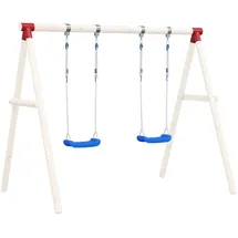 vidaXL Spielturm mit Schaukelsitzen Blau