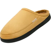 Mishansha Herren Hausschuhe aus Memory Wärme Home rutschfeste Slippers Damen Schlappen Kuschelige Memory Foam Plüsch Pantoffeln Gästepantoffel, 110 braun 47 - 47 EU