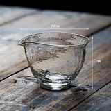 Crysdaralovebi Teekanne aus Glas im japanischen Stil, hitzebeständig, transparent, Teekanne, kreativ, Fair Tasse, Cha Hai Gongdao Teetasse, Kung Fu Drinkware (transparent)