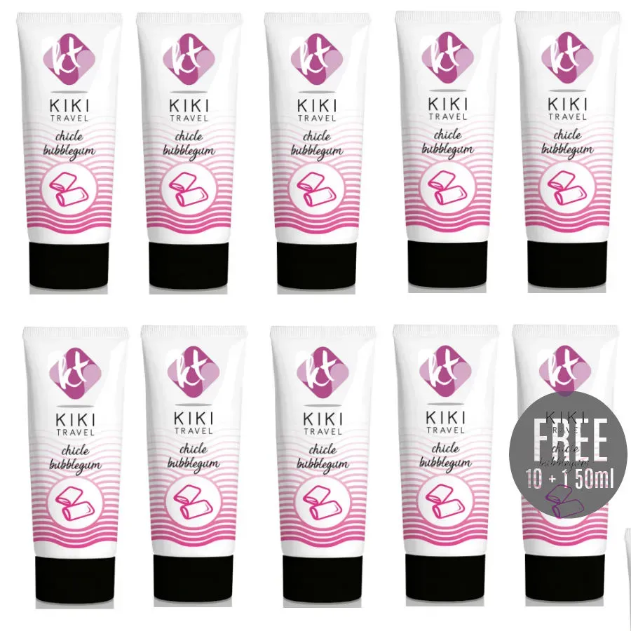 KIKÍ TRAVEL - SCHMIERMITTEL MIT GUM-GESCHMACK 50ML 10 + 1 KOSTENLOS