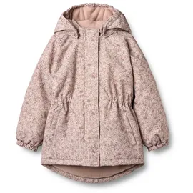 Wheat Outdoorjacke "Jacket Petra", Jungen, Gr. 152, rose dust flowers, Web, Obermaterial: 100% Polyester, geblümt, A-Linie ca. Mitte Oberschenkel, Bündchen, Jacken Outdoorjacke, wasserdicht, atmungsaktiv und leicht wattiert