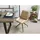 Massivmoebel24 Polsterstuhl Leder beige
