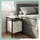 Relaxdays Nachtschrank 2 Schubladen 61 x 40 x 40 cm Weiß/Schwarz