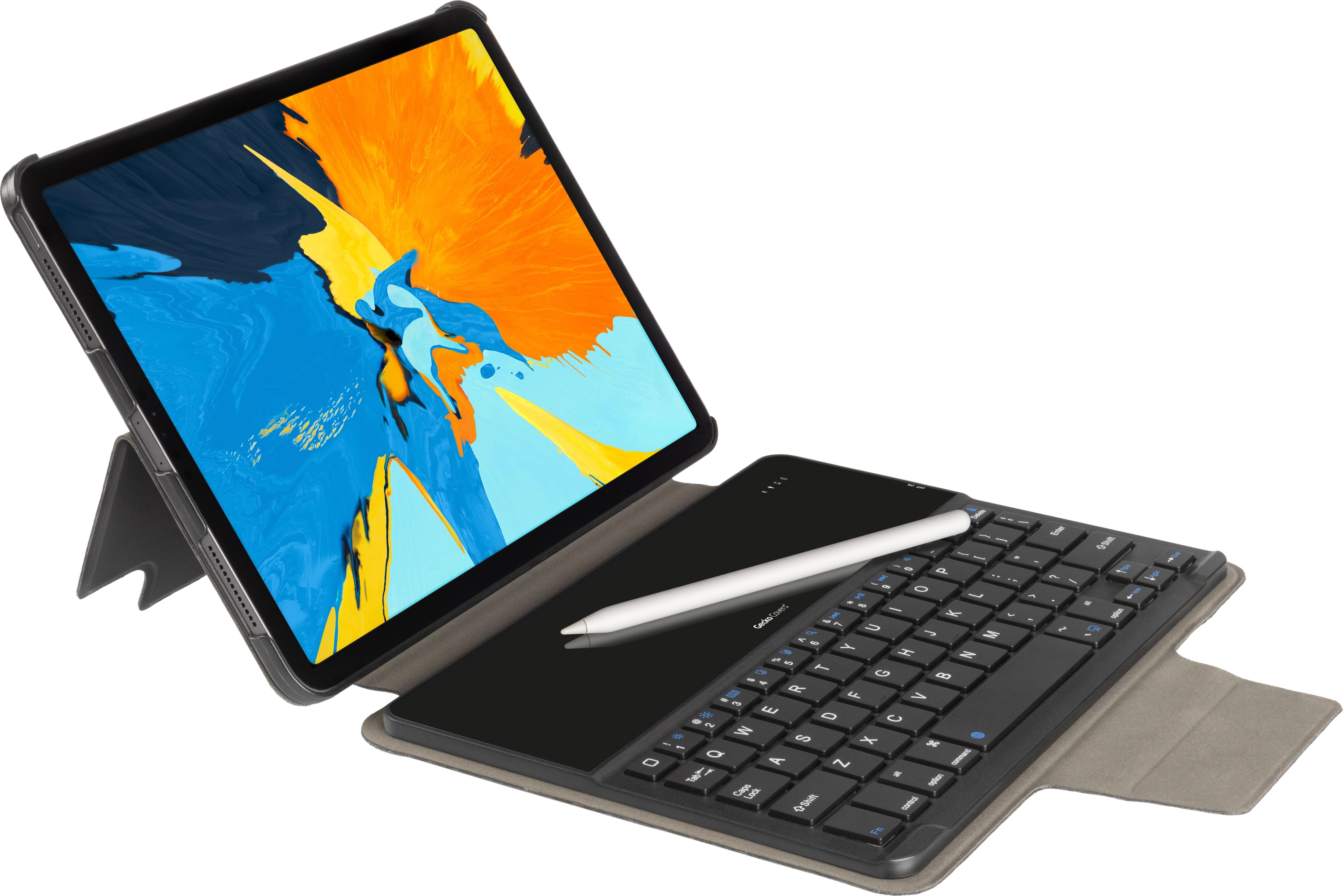 Gecko Covers Keyboard Cover (Eng. Int., iPad Pro 11 2018 (1. Gen)), Tablet Tastatur, Schwarz
