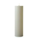 MARELIDA XXL LED Kerze für Außen flackernd H: 35cm D: 10cm weiß