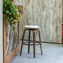 Möbel Kraft Barhocker 2er-Set ¦ beige ¦ Maße (cm): B: 40 H: 70