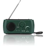 Solar Radio, 500mA AM/FM Handkurbel-Notfallradio mit LED-Taschenlampe, Handy-Ladegerät, für Outdoor-Wandern, Camping