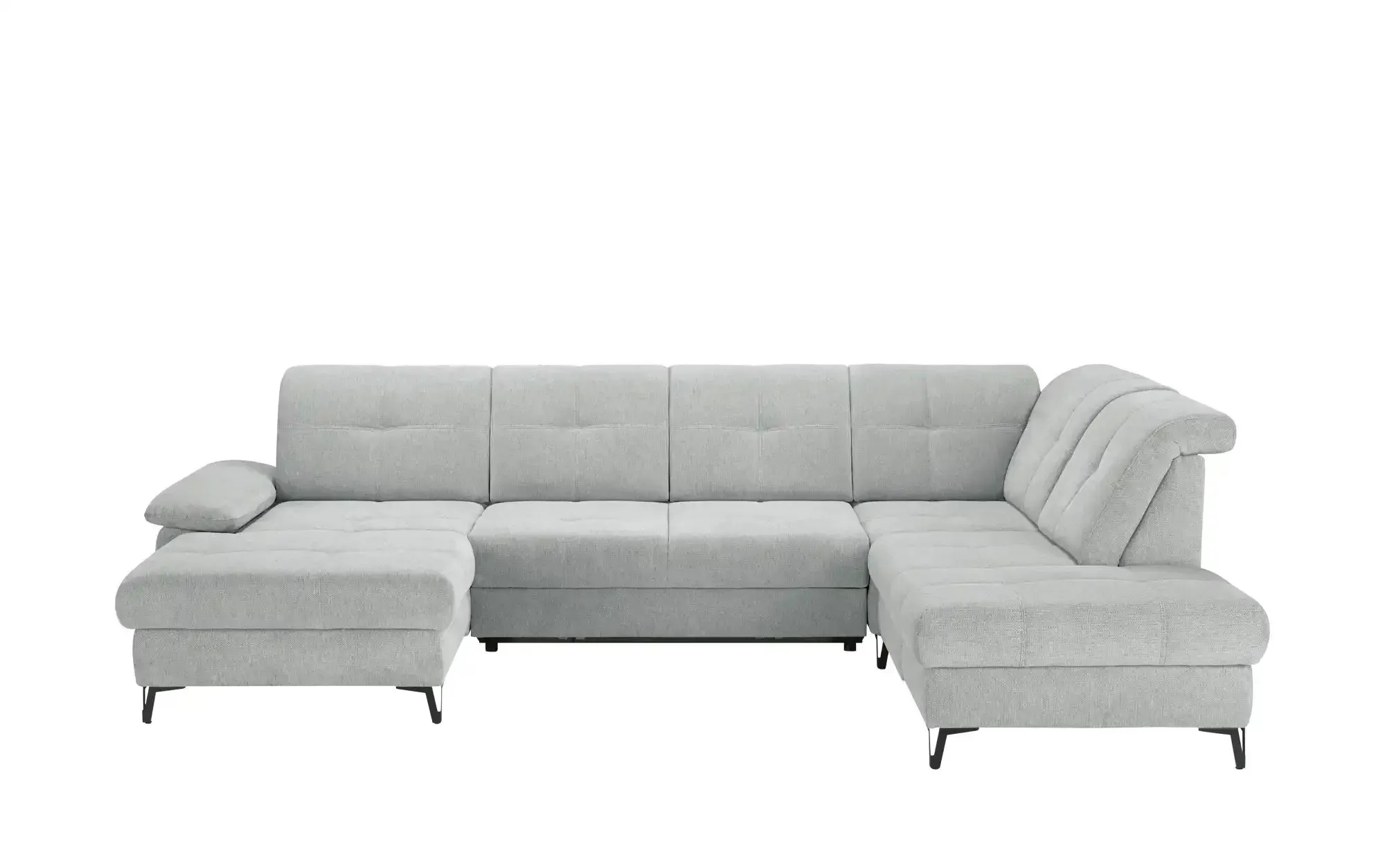 medium Wohnlandschaft  Planova II , grau , Maße (cm): B: 338 H: 96 T: 249.0