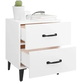 vidaXL Nachttisch Weiß 40x35x47,5 cm