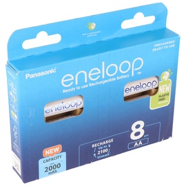 Panasonic eneloop (Gen 5) Mignon AA NiMH 2000mAh, 8er-Pack (BK-3MCDE/8BE)