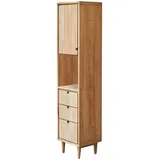 Tikamoon Jonàk Hochschrank 180 cm Braun Massivholz