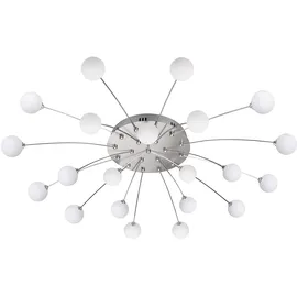 Trio Lighting Bullet 21 Leuchtmittel 96,5 cm Nickel matt, Glas