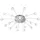 Trio Lighting Bullet 21 Leuchtmittel 96,5 cm Nickel matt, Glas