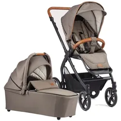 GESSLEIN Kombikinderwagen FX4 Soft+ Style Babywannen Set taupe